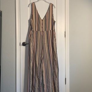 A striped jumpsuit from urban outfitters.